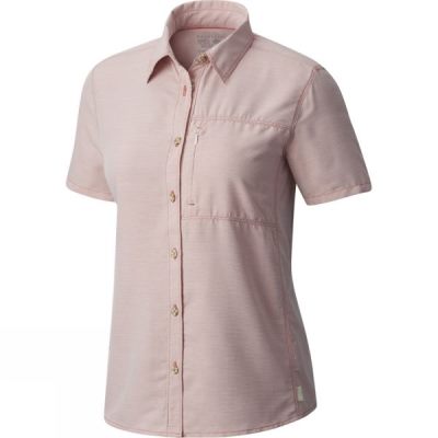 Camisa Mountain Hardwear Canyon Shorts Sleeve Mujer - Rosas - Chile UIP135496